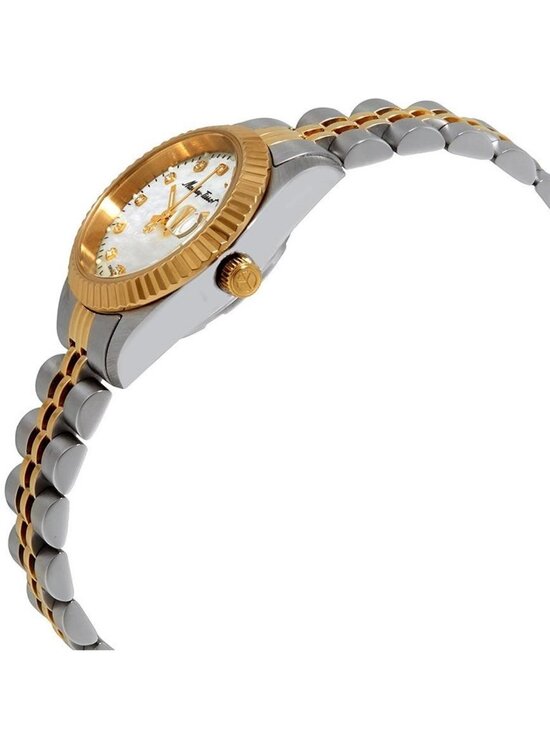 NWT Mathey-Tissot Mathey II Quartz Crystal Mother of Pearl Dial Ladies Watch